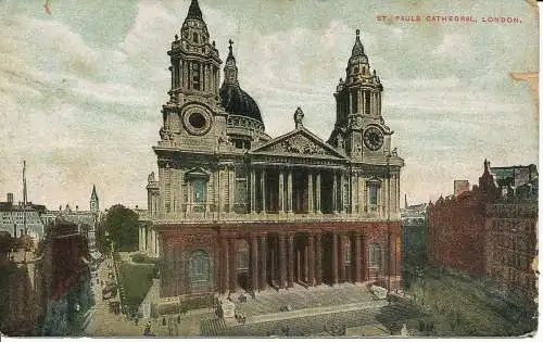 PC14677 St. Pauls Kathedrale. London. 1908