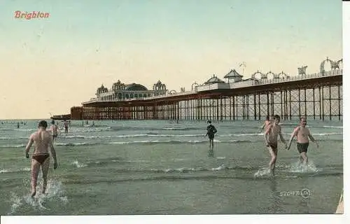 PC14348 Brighton. Valentinstag. 1908