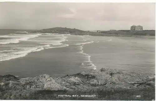 PC13735 Fistral Bay. Newquay. Edyvane und Kennedy. RP. 1947