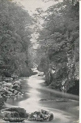 PC14468 Bettws und Coed. Fairy Glen. Photochrom Co. 1917