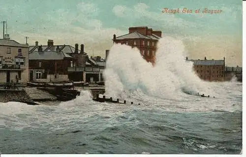 PC14344 Raues Meer in Bognor. Valentinstag. 1901