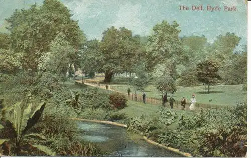 PC14330 The Dell. Hyde Park. 1911