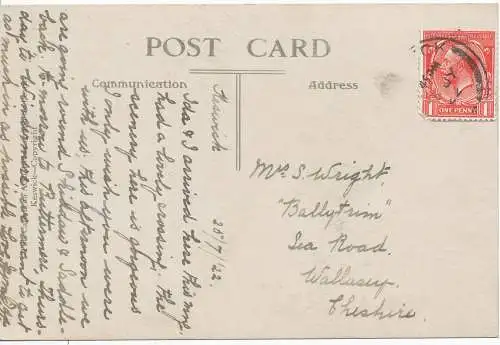 PC14773 Bassenthwaite und Skiddaw. Nr. 52. RP. 1922