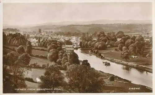 PC14718 Totnes von Sharpham Road. Valentinstag. Nr. 24542. RP