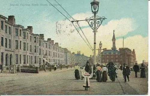 PC14673 Regent-Terrasse. North Shore. Blackpool. Stiefel. 1908