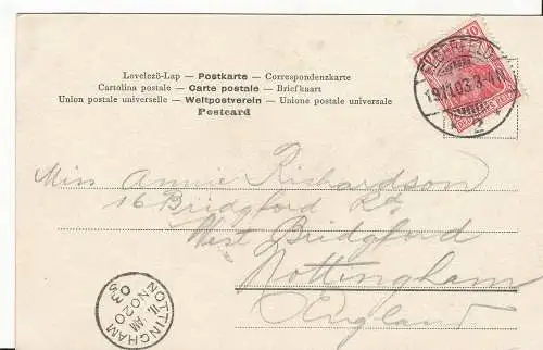 PC14236 Alte Postkarte. Kinder. 1903