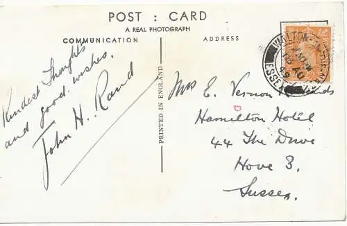 PC15331 Die Parade. Walton on the Naze. Nr. 1370. RP. 1949