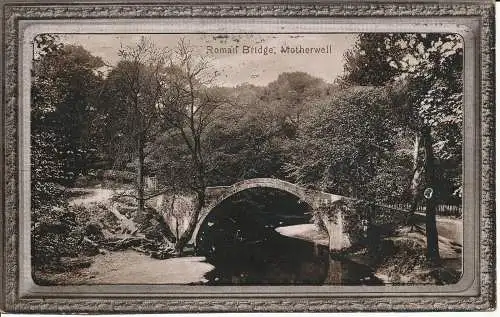 PC14435 römische Brücke. Motherwell. Valentinstag. 1912