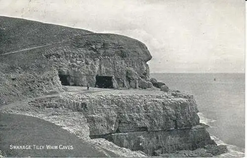 PC14445 Swanage. Tilly Whim Caves. Photochrom Co. 1904