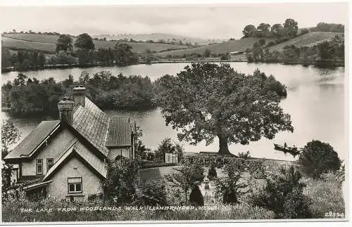 PC15332 Lake From Woodlands Walk. Llandrwood. Wells. R.D.M. Hill 29394. RP