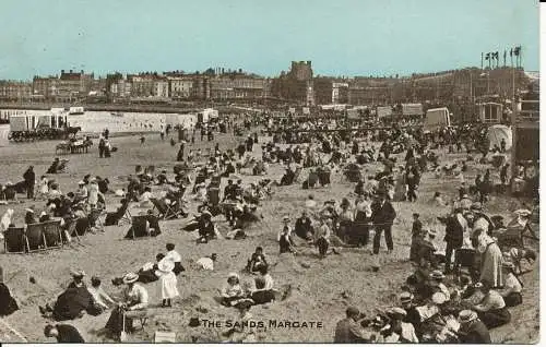 PC14734 The Sands. Margate. 1906