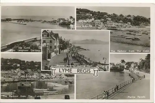 PC15121 Lyme Regis. Multi-View. National. RP. 1953