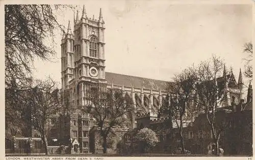 PC15199 London. Westminster Abbey von Deans Yard. Photochrom. Nr. 15