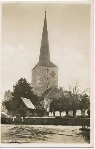 PC15234 Eynsford Church. RP. 1917