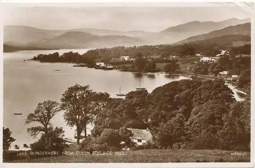 PC14850 Lake Windermere von Queen Adelaide Hill. Valentinstag. Nr. 203730. RP