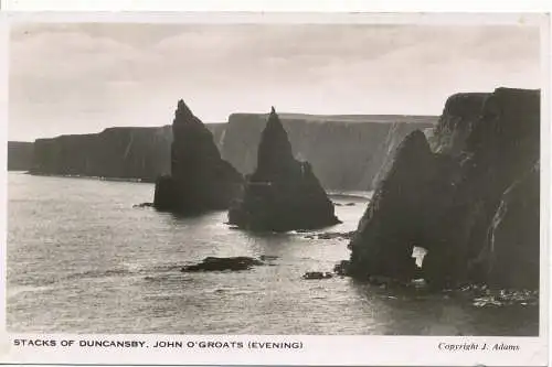 PC15170 Stapel Duncansby. John O. Groats. Abends. Adams. RP