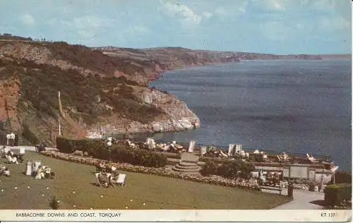 PC14514 Babbacombe Downs and Coast. Torquay. 1957