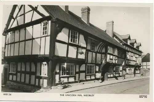 PC15219 The Unicorn Inn. Weobley. Frith. 1973