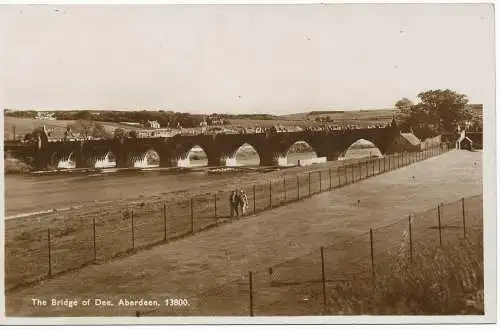 PC15340 Die Brücke von Dee. Aberdeen. Lachs 13800. RP