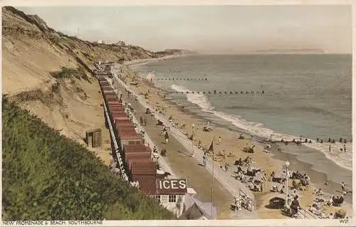 PC15325 Neue Promenade und Strand. Southbourne. Wade. Sunny South