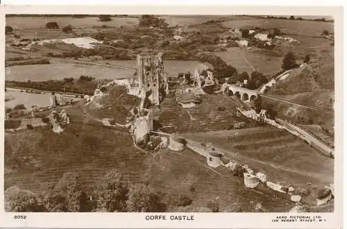 PC14975 Corfe Castle. Aero Pictorial. Nr. 3052. RP