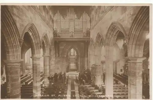 PC15497 Innenraum St. Peterskirche. Wolverhampton. Pelham. Nr. 0391. RP. 1943