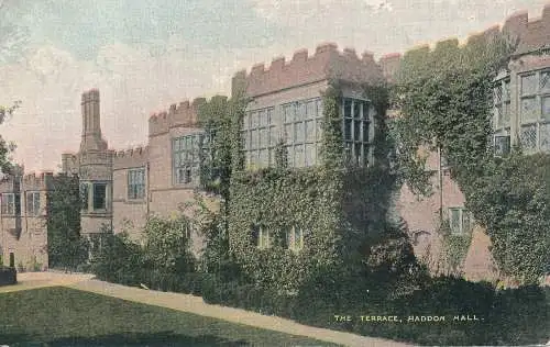 PC15661 Die Terrasse. Haddon Hall. Die nationale