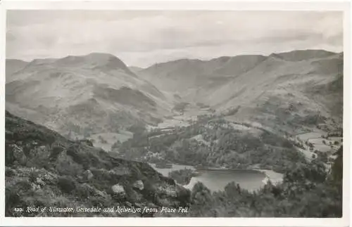 PC15766 Kopf des Ullswaters. Grisedale und Helvellyn from Place fielen. Abraham. RP