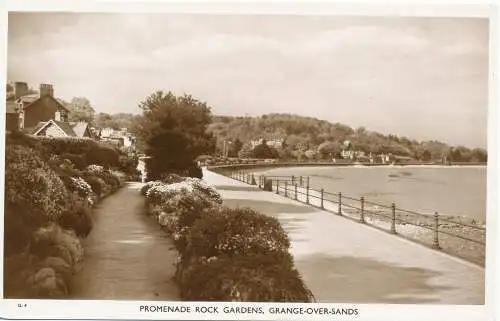 PC15548 Promenade Rock Gardens. Scheune über Sand. Atkinson und Pollitt. RP