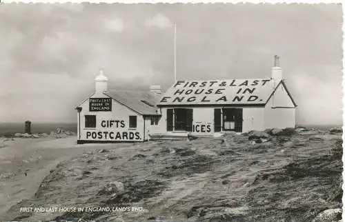 PC15801 Erstes und letztes Haus in England. Lands End. Nationale Serie. RP