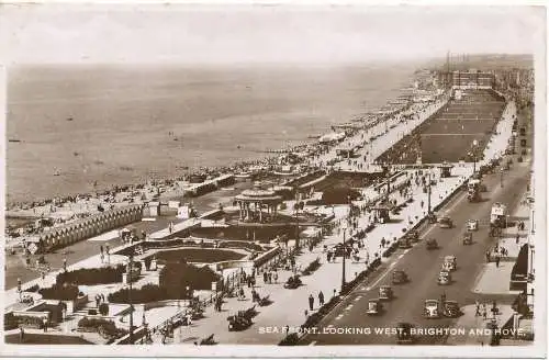 PC15831 Seefront. Blick nach Westen. Brighton und Hove. A.W. W. Brighton. Wardells.