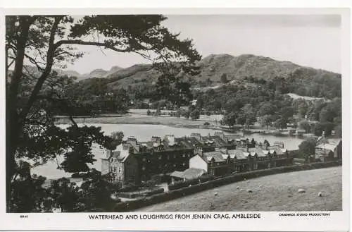 PC15515 Wasserkopf und Loughrigg von Jenkin Crag. Ambleside. Chadwick. RP