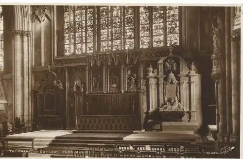 PC15460 Die Kapelle Unserer Lieben Frau. York Minster. Walter Scott. RP