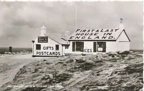 PC15897 Erstes und letztes Haus in England. Lands End. Nationale Serie. RP