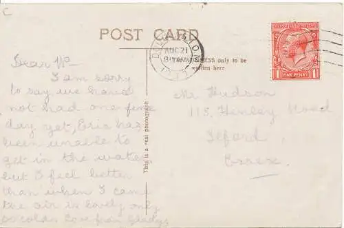 PC15966 Douglas Bay Hotel und Port Jack. I.O.M. RP. 1930