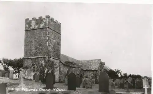 PC16171 Welcombe-Kirche. N. Devon. RP