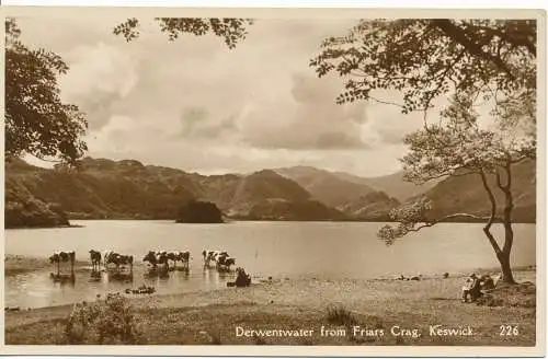 PC15902 Derwentwater von Friars Crag. Keswick. Zenith-Serie. RP