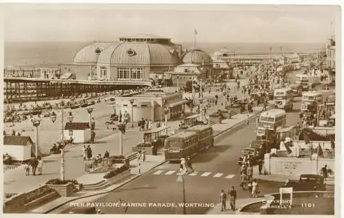 PC16127 Pier-Pavillon. Marine Parade. Worthing. A. W. W. Brighton und Worthing.