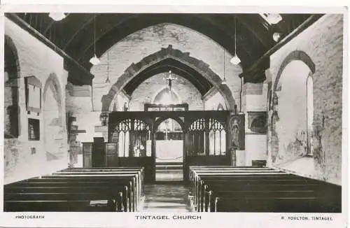 PC16241 Tintagel Kirche. R. Youlton. RP. 1952