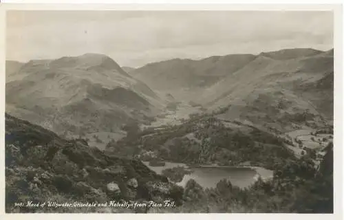 PC15899 Kopf des Ullswaters. Grisedale und Helvellyn from Place fielen. G.P. Abraha