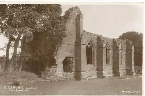 PC16093 Furness Abbey. Die Krankenstationskapelle aus dem Süden. H.M. Büro der Arbeit