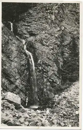 PC16182 Alte Postkarte. Wasserfall. U. Lappi. RP. 1956