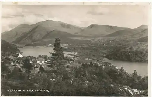 PC15749 Llanberis und Snowdon. Valentinstag. RP