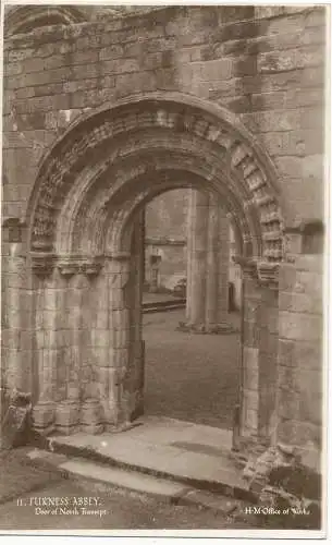 PC15979 Furness Abbey. Tür des Nordens Querschiff. H.M. Büro der Werke. RP