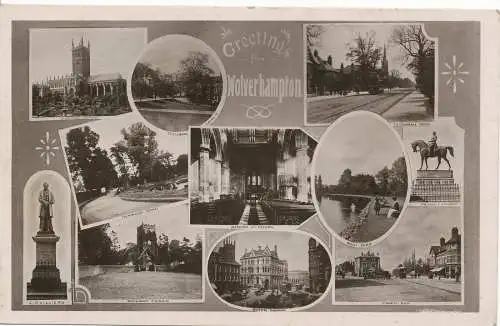 PC15635 Grüße aus Wolverhampton. Multi-View. Geo L. Lee. RP. 1913