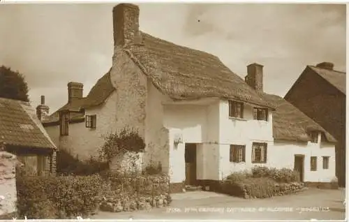 PC15820 Cottages aus dem 17. Jahrhundert in Alcombe. Richter. RP