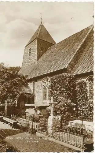 PC16416 Hollington Kirche im Holz. Hastings. Valentinstag. Nr. 207956. RP