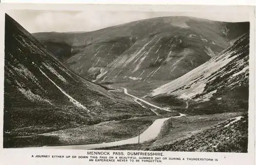 PC15750 Mennock Pass. Dumfriesshire. RP. 1949