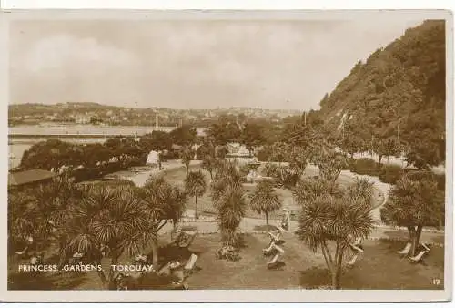 PC16367 Prinzessinnengärten. Torquay. Nr. 17. RP. 1932