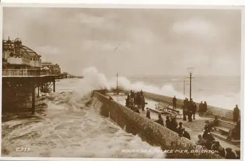 PC16109 Raues Meer. Palace Pier. Brighton. RP. 1932